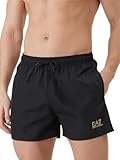 Costume Boxer EA7 Emporio Armani 8056643411811 Boxer pour homme Logo Series 7M001677AF13019, Noir doré., XL