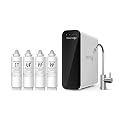 Waterdrop TSU 0.01?m Ultra-Filtration Under Sink Water Filter System and Waterdrop Undersink Replacement Water Filter Compo Pack, 2PP+CT+UF