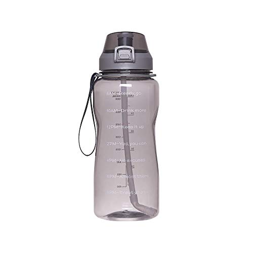 Botella de agua deportiva de 2L para entrenamiento fitness y gimnasio en color rojo 3
