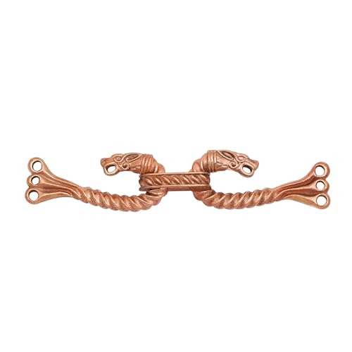 Image of Lord of Battles Medieval Cloak Clasp (Made of Bronze) | Viking Celtic Dragon Design Hook for Cloak Scarf, Shawl | Handmade Cloak Clasp Lost-Wax Cast Bronze