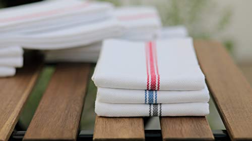 Amour Infini Herringbone Weave Kitchen Towels | Set Of 12 | 28 X 16 Inches | 100% Ring Spun Cotton Dish Towels | Ultra Soft And Absorbent | Perfect For Commercial Use And Bar Towels | Multicolor #TOP1