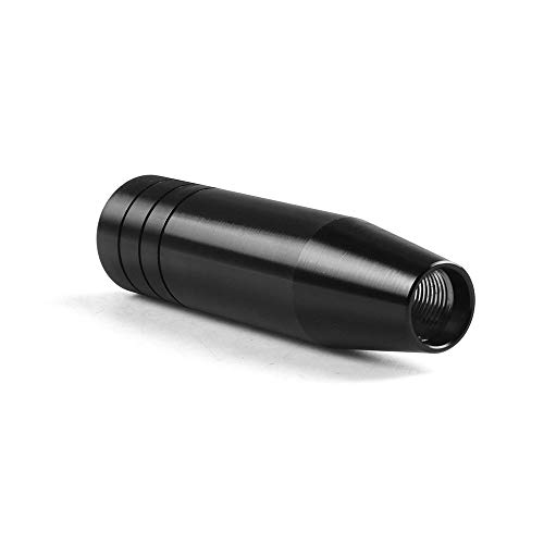 Yjxian 5.1" Gear Stick Shifter Knobs, Heavy Weighted Car Shift Head Knob With Aluminum Alloy Shifting Lever Fit Most Manual Automatic Vehicles With 3 Threaded Adapters M8 M10 M12 X 1.25, Black #TOP4