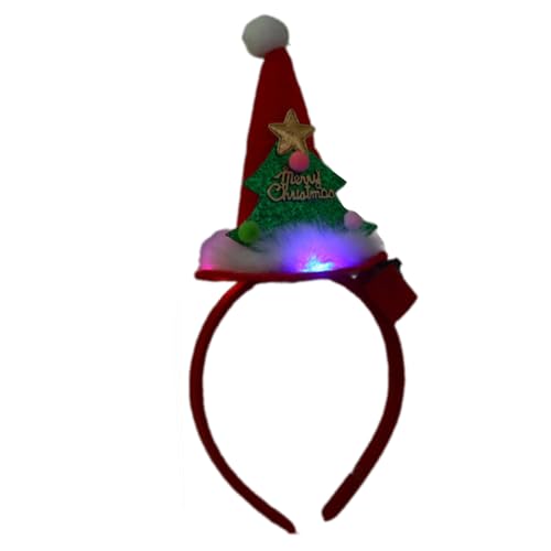 MALSSE Diadema LED de Navidad para todas las edades, accesorios para fiestas, festivales, diademas, accesorios para disfraz de temporada
