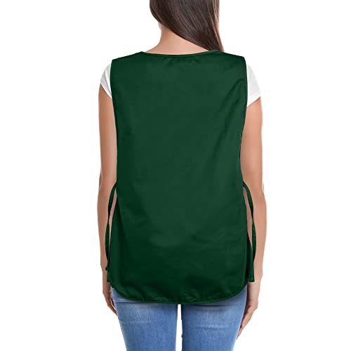 DALIX Cobbler Apron 2 Pockets Smock Regular 28.5" x 18.5" Poly Cotton Dark Green