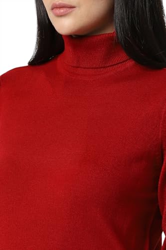 Image of Van Heusen Women's Acrylic Turtle Neck Sweater