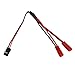 ShareGoo Male JR to Female JST Y Splitter Harness Parallel Wire & 1 Pair JST to JR Male Female Cable Servo Adapter for RC Plane Helicopter Car Truck