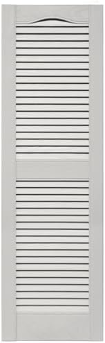Mid America Open Louver 14.5 Inch Vinyl Shutters (1 Pair) - 14.5 x 48 030 Paintable Window Shade