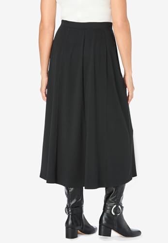Woman Within Plus Size Ponte Knit A-Line Skirt2