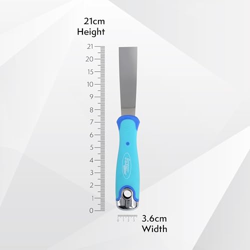 Axus Decor Pro-Fill (Blue Series) Stainless Steel Flexible Filling Knife, Filler Knife - Putty Knife for Professional & DIY Projects, Anti Rust Blade and Rubberized Handle - 1 Inch/ 25mm 7 Axus Decor Pro-Fill (Blue Series) Stainless Steel Flexible Filling Knife, Filler Knife - Putty Knife for Professional & DIY Projects, Anti Rust Blade and Rubberized Handle - 1 Inch/ 25mm - Image 7