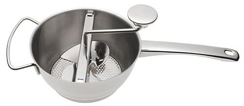 Norpro Deluxe Food Mill, Stainless Steel, 2 qt, Shown