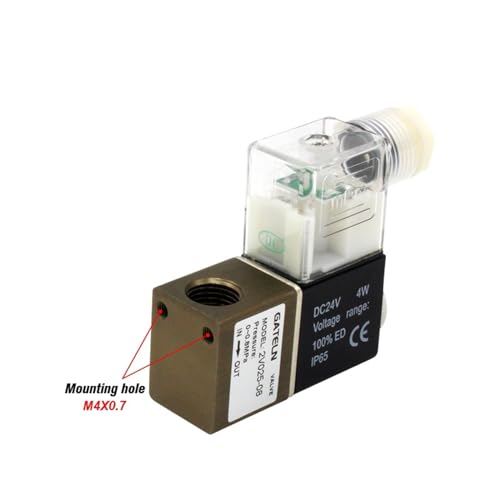 Vanne de régulation pneumatique normalement fermée 2V025-08 1/4 BSPT pour air et eau
