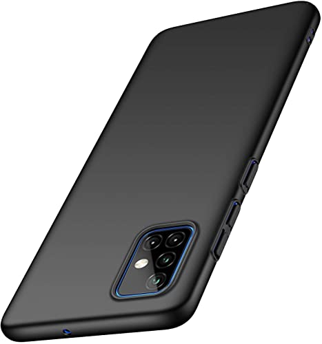 Image of Mobile Back Cover Case for Samsung Galaxy A71, Sm-A715F /Ds, Sm-A715F /Dsn, Sm-A715F /Dsm (Silicone Case|CameraProtection|Black SC1510)
