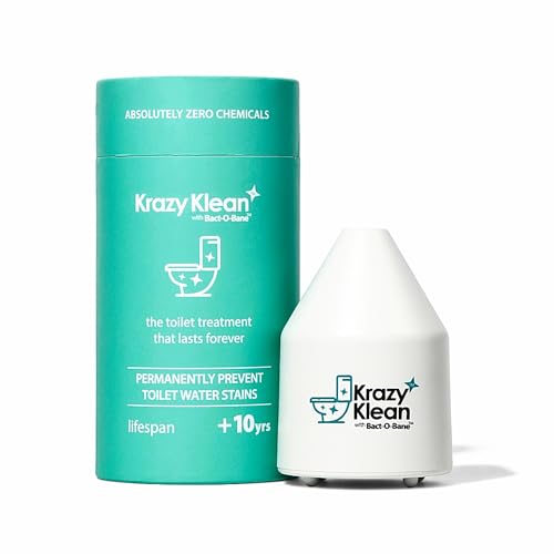 Krazy Klean Automatic Toilet Tank Cleaner - Continuous Flush Cleaning System - Helps Reduce Buildup & Stains - Easy Install, No Daily Scrubbing - 1 Count