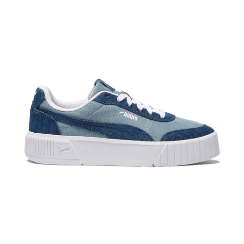 PUMA Womens Carina Mia Denim Sneakers Shoes Casual - Blue