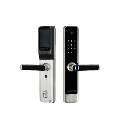 Fechadura Inteligente Wifi com Câmera e Campainha de Embutir Abertura por Biometria, Senha, Tag, Chave e Remotamente por APP, Função Interfone após Acionamento da Campanhia Áudio Vídeo Novadigital