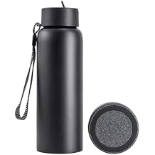 TYLT 24oz Stainless Steel Water Bottle with Built-in Bluetooth Speaker - 12-Hour Playback, Double-Wall Insulation, Portable Audio for Outdoor Adventures & Travel Black