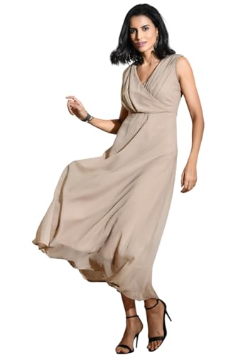 Image of IUGA Georgette Jacquard Butti Square Neck Knee Length Western Dresses for Women