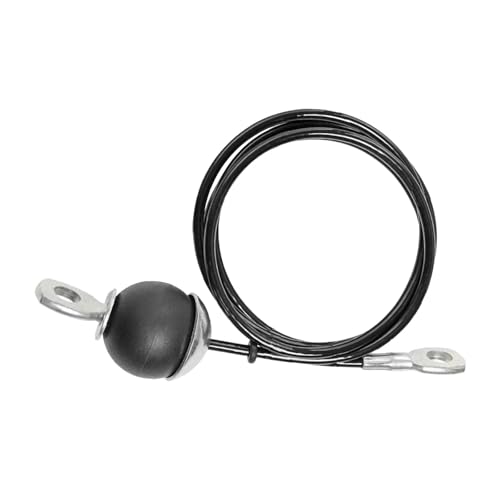 プーリーシステムケーブル 5mm リフティングスチールワイヤーロープ ワークアウトフィットネスプーリーケーブル 3.5m, 黒, 3.5メートル