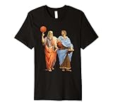 Plato Aristotle Basketball Match - Fun Philosopher Shirt Premium T-Shirt