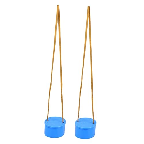 GALPADA 1Pair Stilts for Beginners Thickened Plastic Elliptical Balance Trainer Blue Fun Outdoor Activity for Balance Practice and Coordination Development