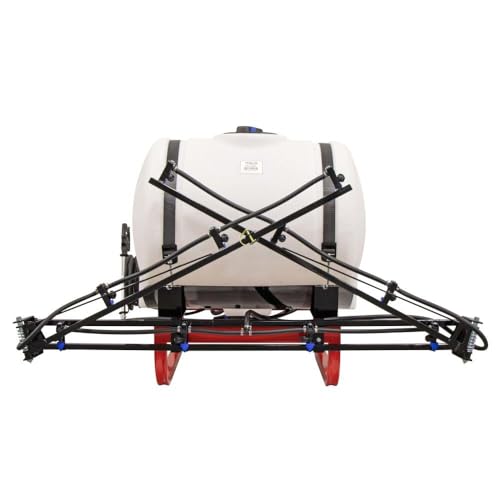 FIMCO 5303763 110 Gallon 3 Point Tractor Sprayer 1025FX4 Boom Kit HYPRO 6500C Pump Spray Wand Category 1 2 3 Hitch Farm Weed Pest Fertilizer Application System