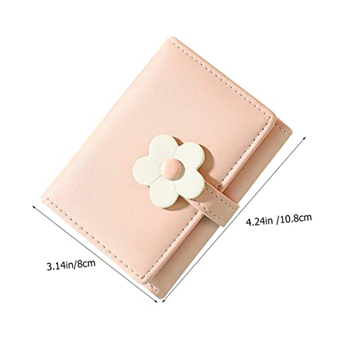 Homoyoyo Cute Floral Wallet for Girls Stylish Trifold Purse Id Window Compact Design for Students and Young Women for Travel and Everyday Use2