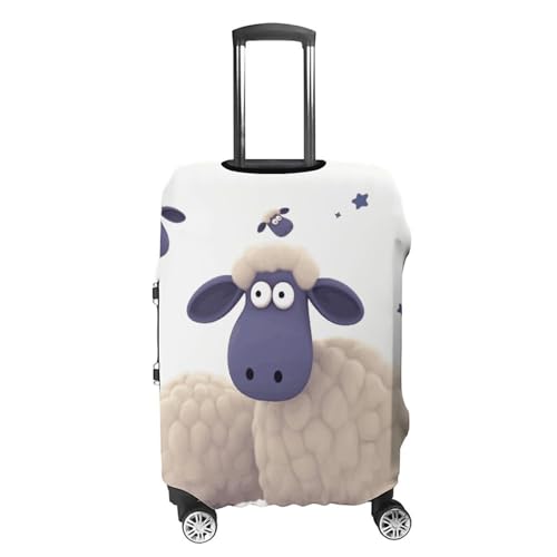 Carry on Luggage Cover Sheep Suitcase Covers for Luggages Tsa Approved Travel Luggage Sleeve Protector Elastic Suitcase Protector Anti-Scratch Washable Fits 19-30 Inch Case -S4