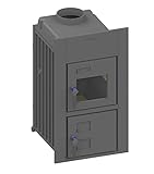 ✅ Feuerraumauskleidung ganz bequem per Stecksystem - kein Ausmörteln nötig Lieferung inkl. Rostabdeckung aus Schamotte, Ofenhandschuh