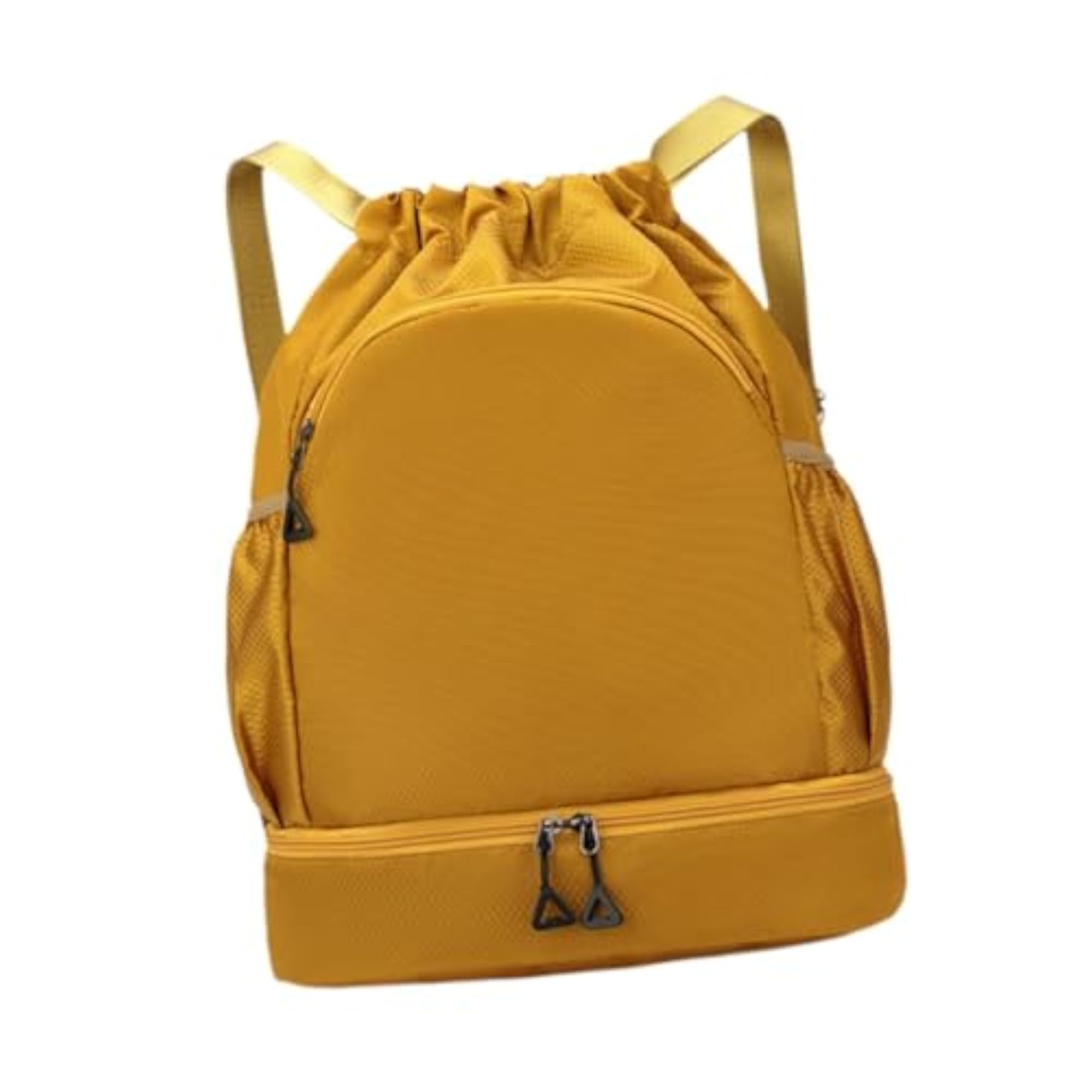 Sports Drawstring Backpack Rucksack for Travel Organizer, Khaki