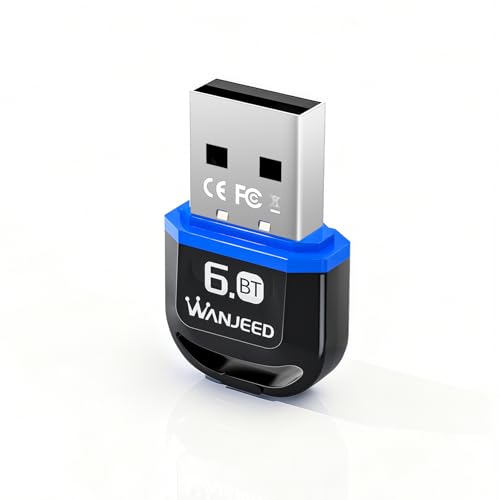 Bluetooth 6.0 USB Adapter for PC, Mini Bluetooth Dongle for...