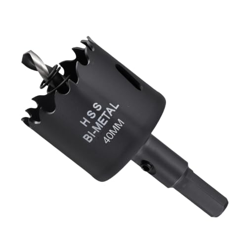 METALLIXITY Scie cloche bi-métaux 1-9/16" 40mm M42 HSS acier dur noir
