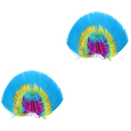 FRCOLOR 2pcs Girls' Chucky Wig Fashionable Cosplay Accessory Halloween Costume