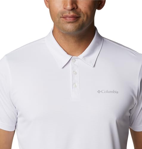 Image of Columbia Men's Solid Regular Fit Hike Polo