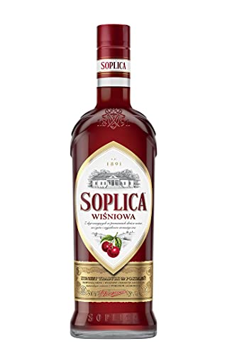 SOPLICA - Polish Cherry Liqueur For Shots & Cocktails - 26% Alcohol - 500 ml