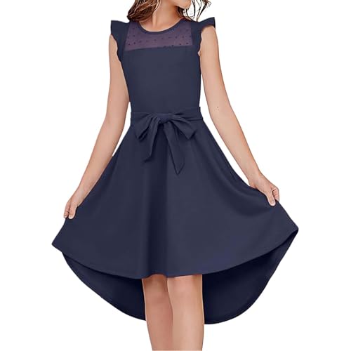 Robe d'été filles sans manches trapèze de 6 à 15 ans F410