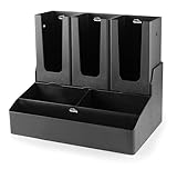 Conjunto Organizador café Take Away, Resistente, con Varios Compartimentos, de plástico, Medidas 25x20x15 cm. Diseñado para: almacenar y Transportar Bebidas. #