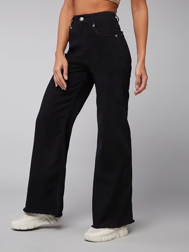 Image of Dolce Crudo Boot Cut High Rise Cropped Jeans for Women