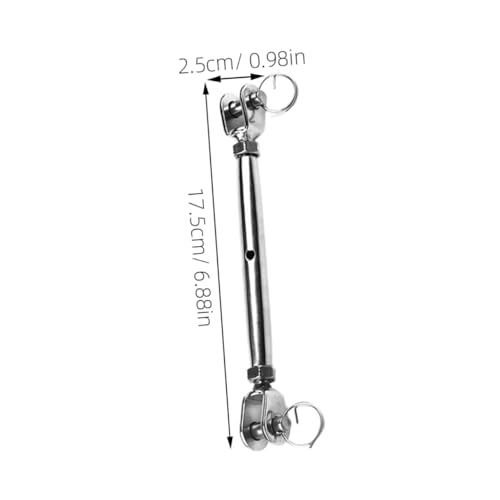 Cable Grip Turnbuckle 2pcs Marine Grade Wire Rope Tensioner Jaw Turnbuckle miniatura 7