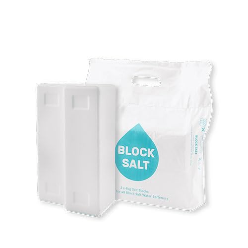 6 Bags Block Salt for Water Softeners | Original Pure Grade A Food Quality Salt | 12 Blocks Securely Boxed | Each Bag Contains 2 Blocks | Efficient Softening Solution - Each Block Weighs 4kgs