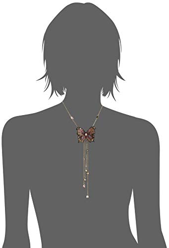 Betsey Johnson Gold Butterfly Y-Shaped Necklace2