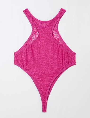 ABAFIP Men's Lace Bodysuit High Cut One Piece Leotard Sleeveless Racerback Sheer Lingerie Undershirts Top4