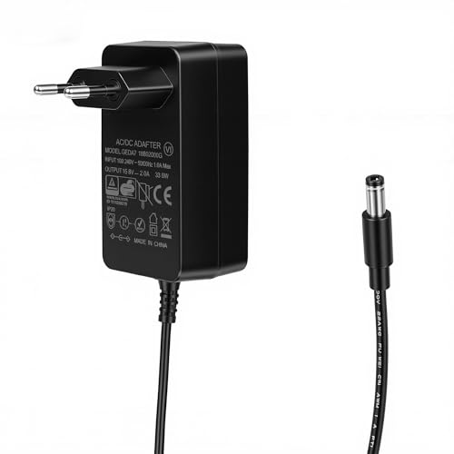 Carbosing 16.8V 2A 1A 33.6W Netzteil Netzadapter Ladegerät AC-DC Adapter Kompatibel mit LifePro Sonic/Sonic Mini/FusionX Heated/Fusion FX Heated Massage Gun 14.4V 14.8V 16.8V Lithium Akku 4 Saitiger