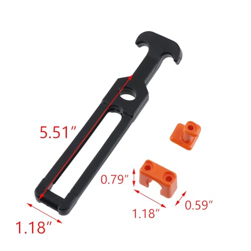 Image of T Tulead Rubber Draw Latch 200x44mm Orange Cooler Latch Hatch Toolbox Replacement T Handle Latch 4PCS with Screws