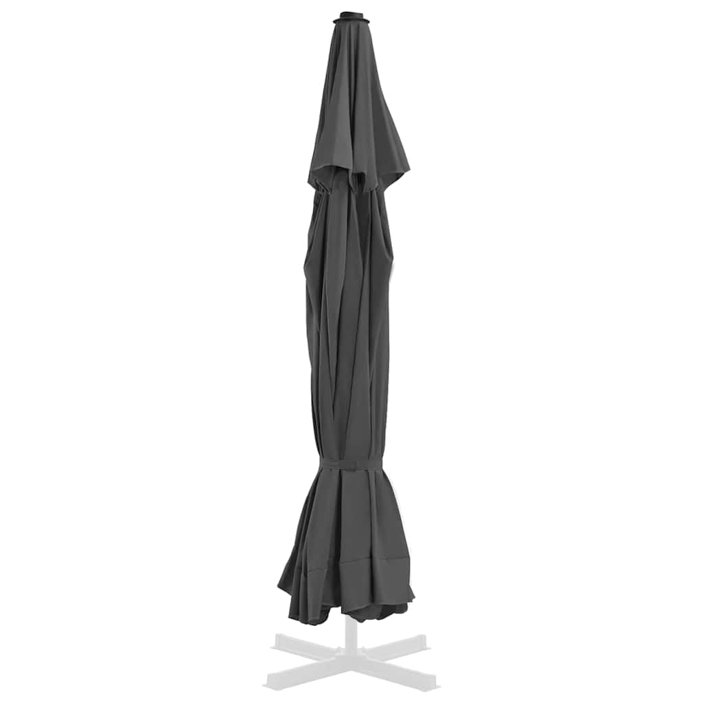 Pokrowiec na parasol przeciwsłoneczny, kolor antracytowy, do parasoli o średnicy 515 cm, materiał do wymiany do ogrodu