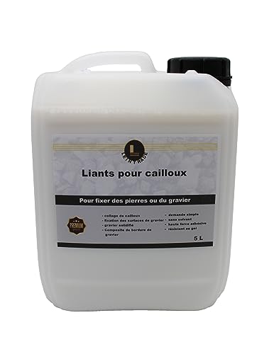 Liant pour Gravier 5L Extérieur – Stabilisateur pour Cailloux et Pierres – Colle pour Gravier – Idéal pour Allées, Terrasses et Jardins – Prêt à...