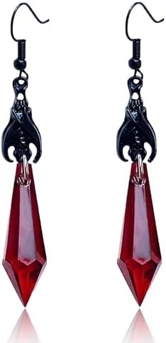 Pendientes góticos para mujer, Pendiente De Murciélago Gótico con...