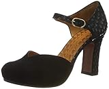  Chie Mihara Damen Dacil Riemchenpumps, Schwarz (Ante Pluma Negro), 37 EU