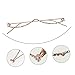 Beaupretty Fashionable Half Frame Glasses No Lens Eyeglasses Lightweight Photo Props for Women Party Decoration Stylish Gold