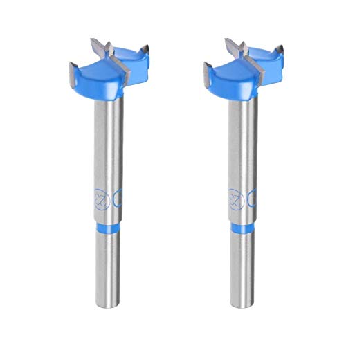 YJYGR 2pcs Hinge Boring Forstner Drill Bit, 23mm Dia, 7mm Shank