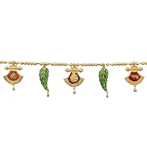 Saudeep India Traditional Toran for Door Hanging Home Decoration for Main Door - Ideal for Traditional, Inauguration Parties, Festivals, Diwali(Design 02)